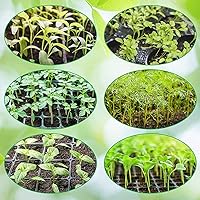 Vista 6 de VerRon Bandeja de inicio de semillas, paquete de 10 bandejas de semillas con cúpula de humedad, bandejas de inicio de semillas, kit de inicio