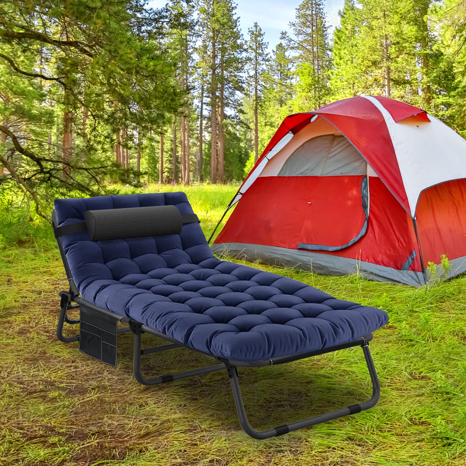 Buy Portable Folding Camping Cot, Adjustable 4Position Adults