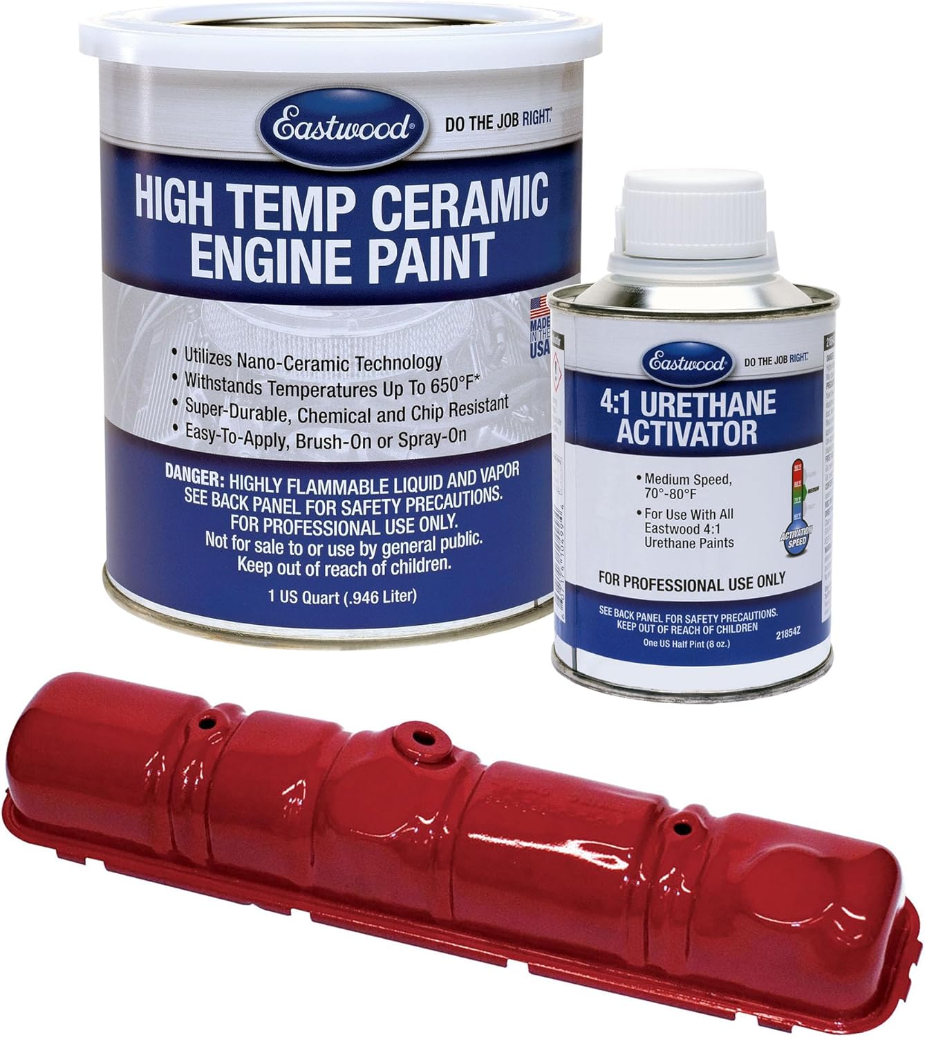 Eastwood GM Red High Temperature Ceramic Engine Paint and Activator