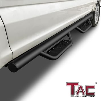 TAC 4-Drop Running Boards Fit 2015-2026 Ford F150 SuperCrew Cab | 2022-2026 F150 Lightning EV SuperCrew Cab | Pickup Truck Off-Road Exterior Accessories