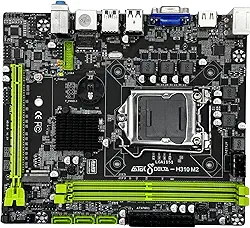 Placa Mãe LGA 1151 32GB RAM DDR4 Intel H310 3 portas SATA 3.0 e 1 para SSD M.2 Micro-ATX USB 3.0 HDMI e Ethernet Gigabit