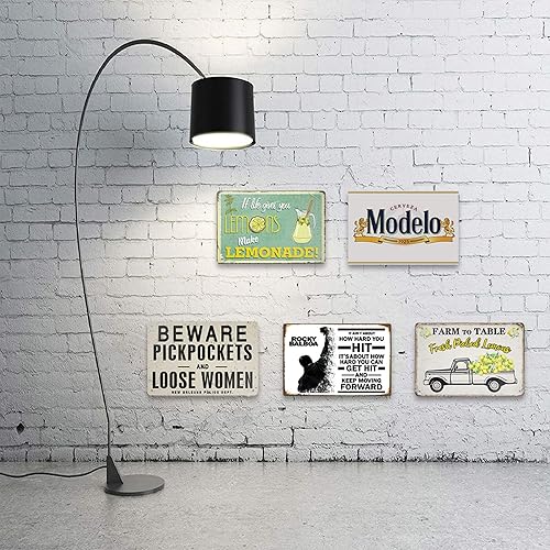 Miniatura 4 de Modelo Cerveza Man Cave Cerveza Decoración Letreros de lata 12 x 8 pulgadas