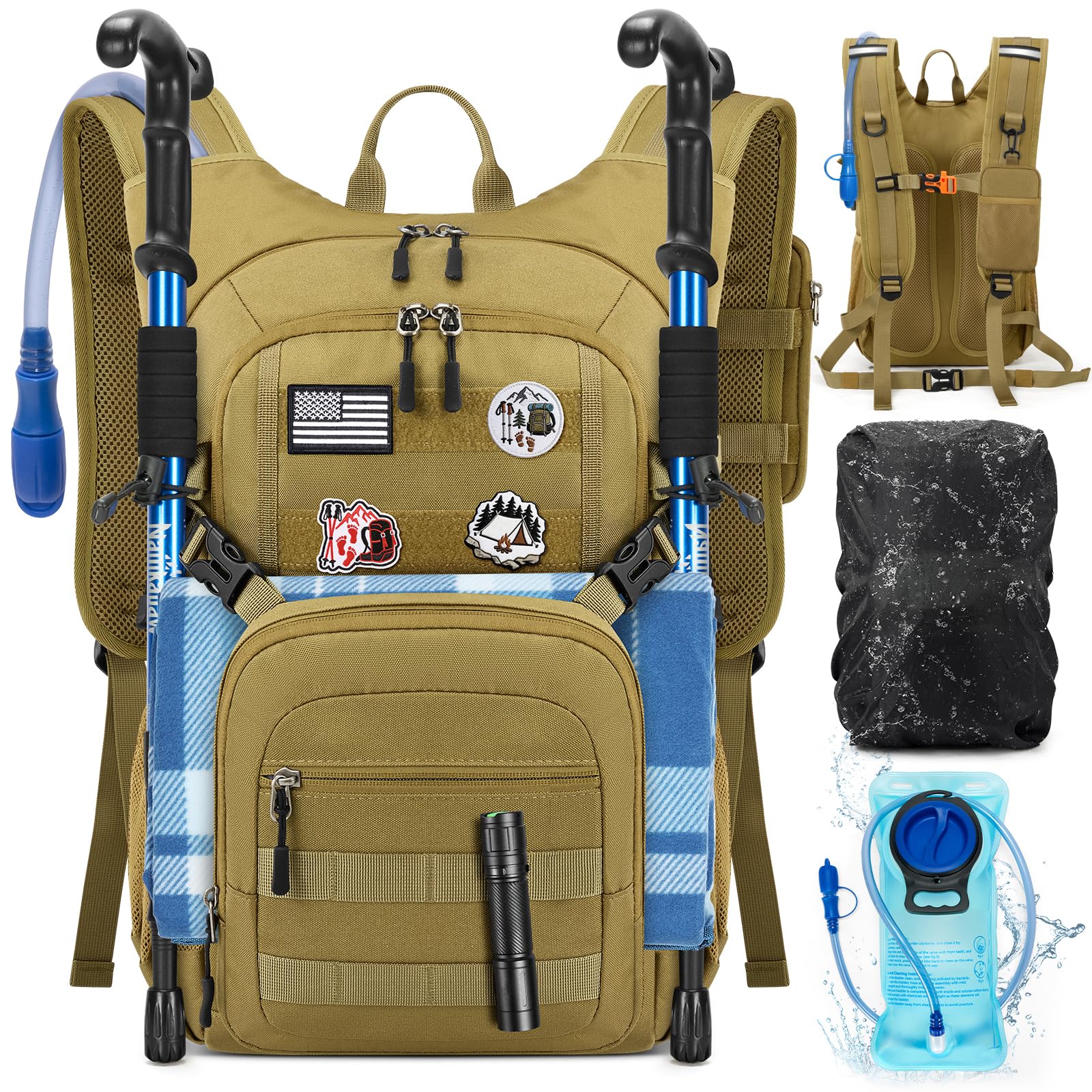 Hydration Backpack with Water Bladder-image-27