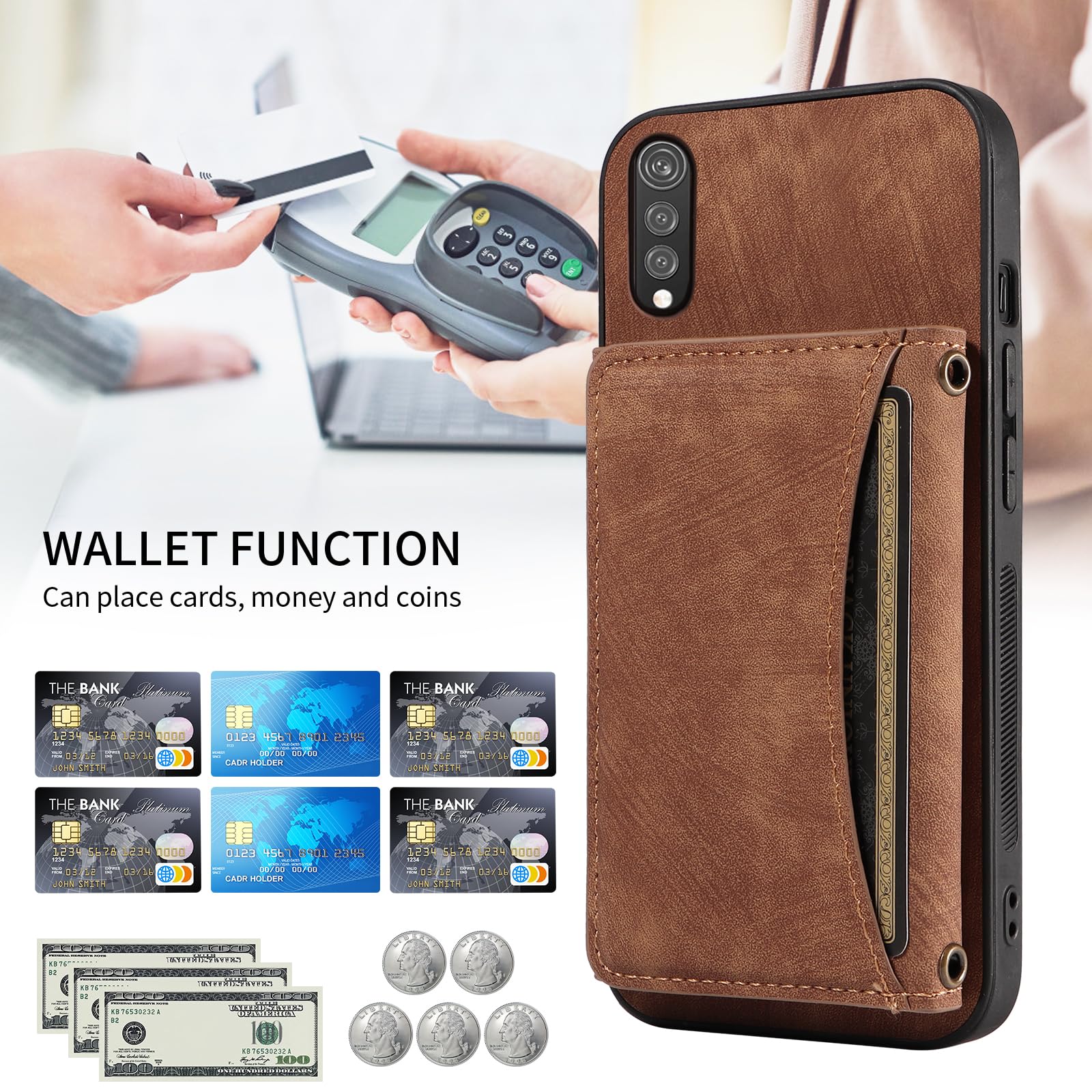 Kezaizhe Custodia per LG Velvet PU Pelle Wallet Protettivo Cellulare Flip Cover per Velvet LG Velvet 5G 4G a Portafoglio Telefono con Magnetica (Black