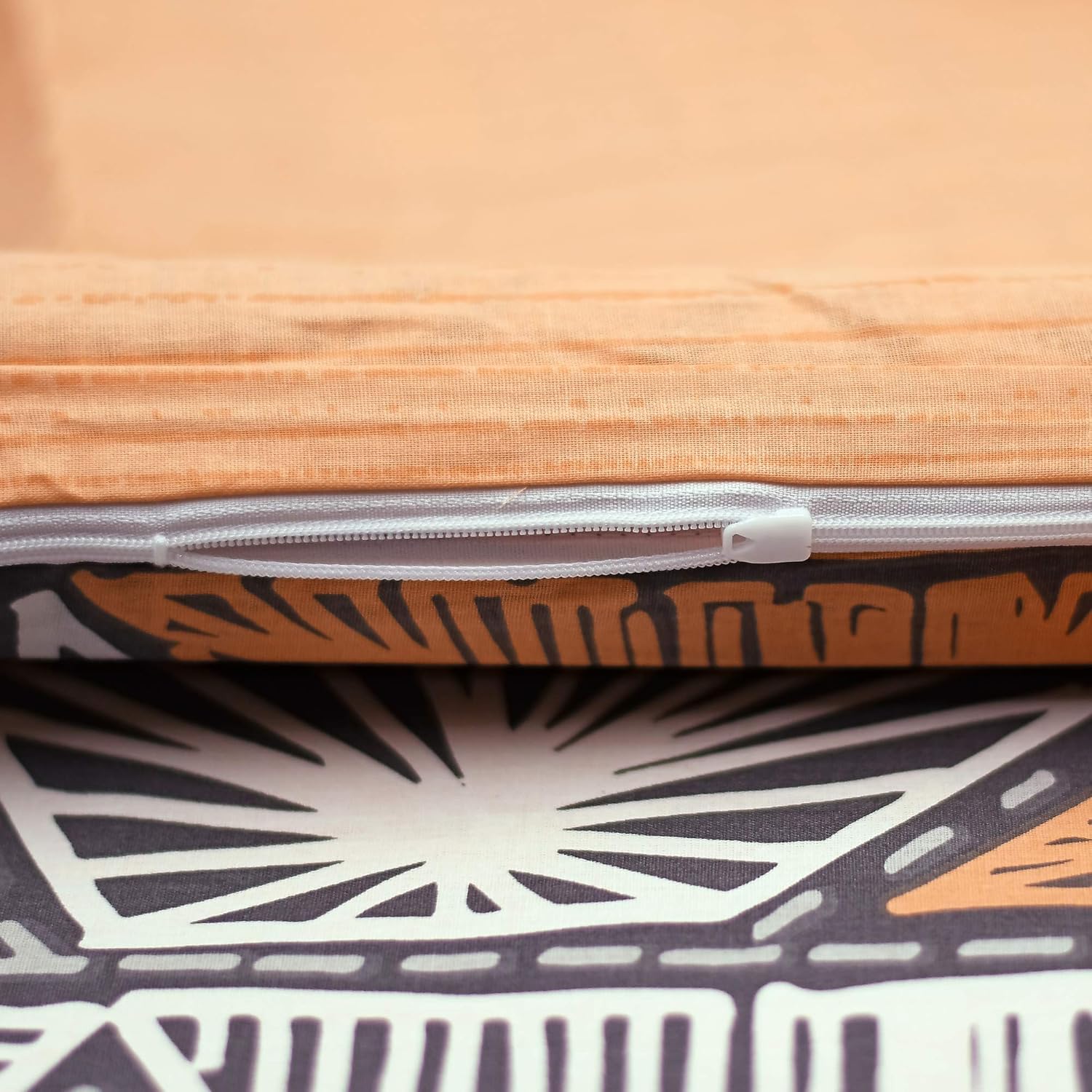 SUSSEXHOME Aztec Gray Duvet Cover Set, Full Size Duvet Cover, 1 Duvet Cover, 1 Fitted Sheet and 2 Pillowcases, Iron Safe, Hypoallergenic, Breathable Bedding Set, Machine Washable