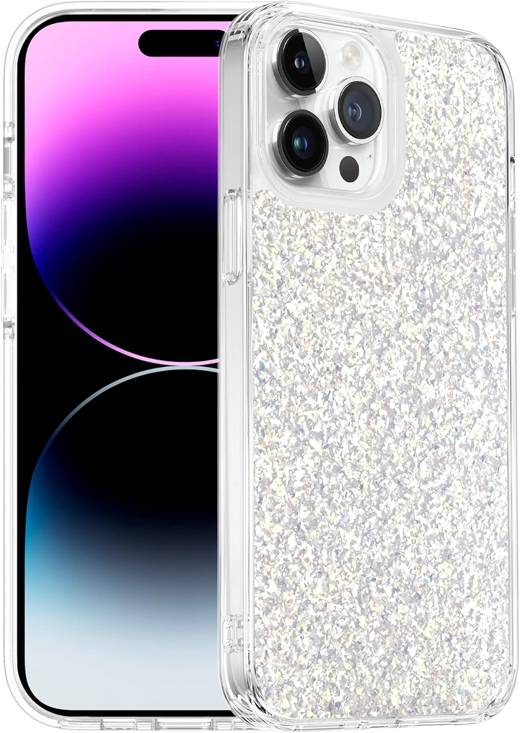 QOVOC Designed for iPhone 14 Pro Max Case Glitter Sparkly