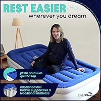 Vista 3 de EnerPlex Colchón de Aire con Bomba Incorporada - Colchón Hinchable Autoinflable con Soporte para el Cuello - Cama de Aire Inflable para Viajes