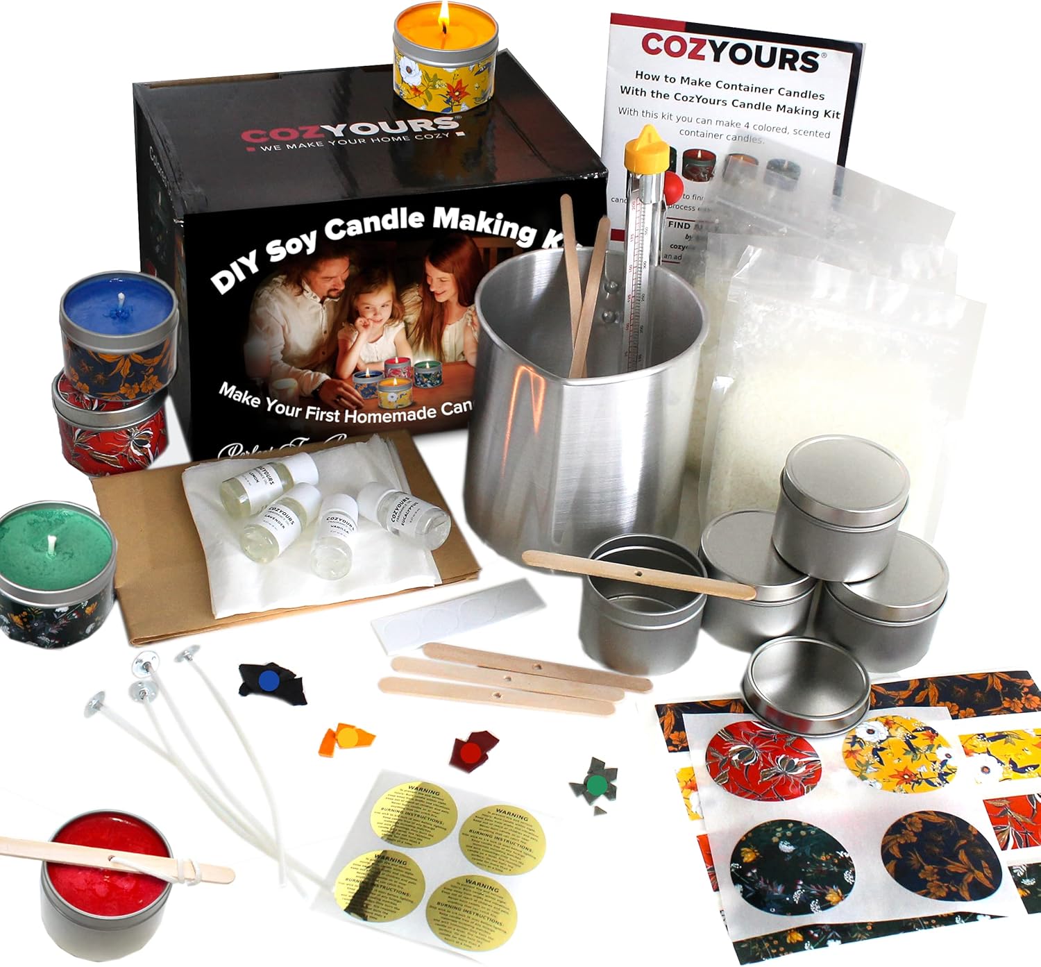 Cozyours DIY Candle Making Kit, Complete Soy Candle Making