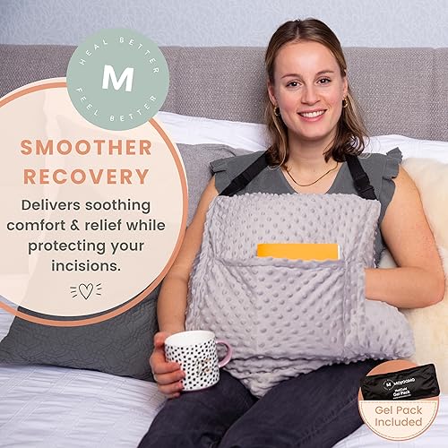 Miniatura 7 de MOYOAMA Almohada de histerectomía poscirugía para recuperación de histerectomía imprescindible - Almohada de cirugía para abdomen, almohada