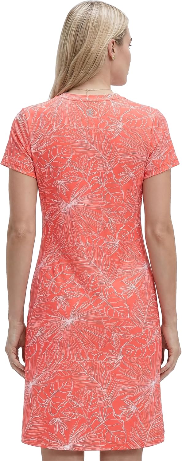 Izod Women's V-Neck Short Sleeve Athletic Dress
