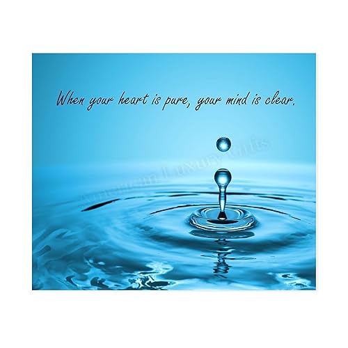 Amazon.com: “When Your Heart Is Pure, Your Mind Is Clear”-Spiritual Quotes Wall Art - 10 X 8" Inspirational Poster Print-Ready To Frame. Home-Office-Yoga Studio-Spa Decor. Great Zen Reminder For Relaxation! : Handmade