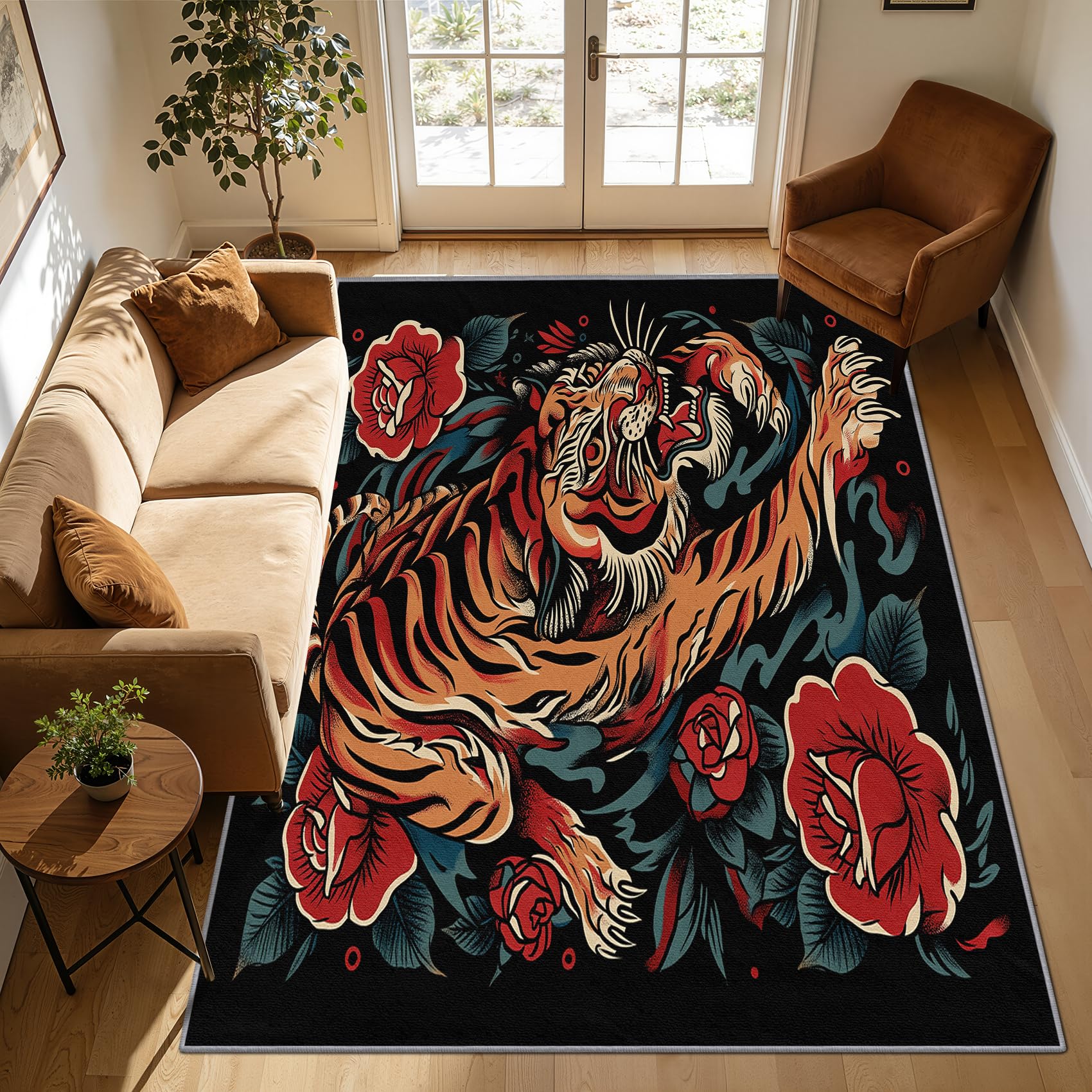 Mistela Tiger Teppich 120x180 cm Boho