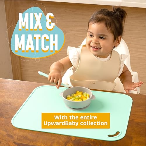 Miniatura 9 de UpwardBaby Manteles individuales de silicona para niños pequeños  Manteles individuales de bebé con succión para restaurantes y hogar  Juego de 2