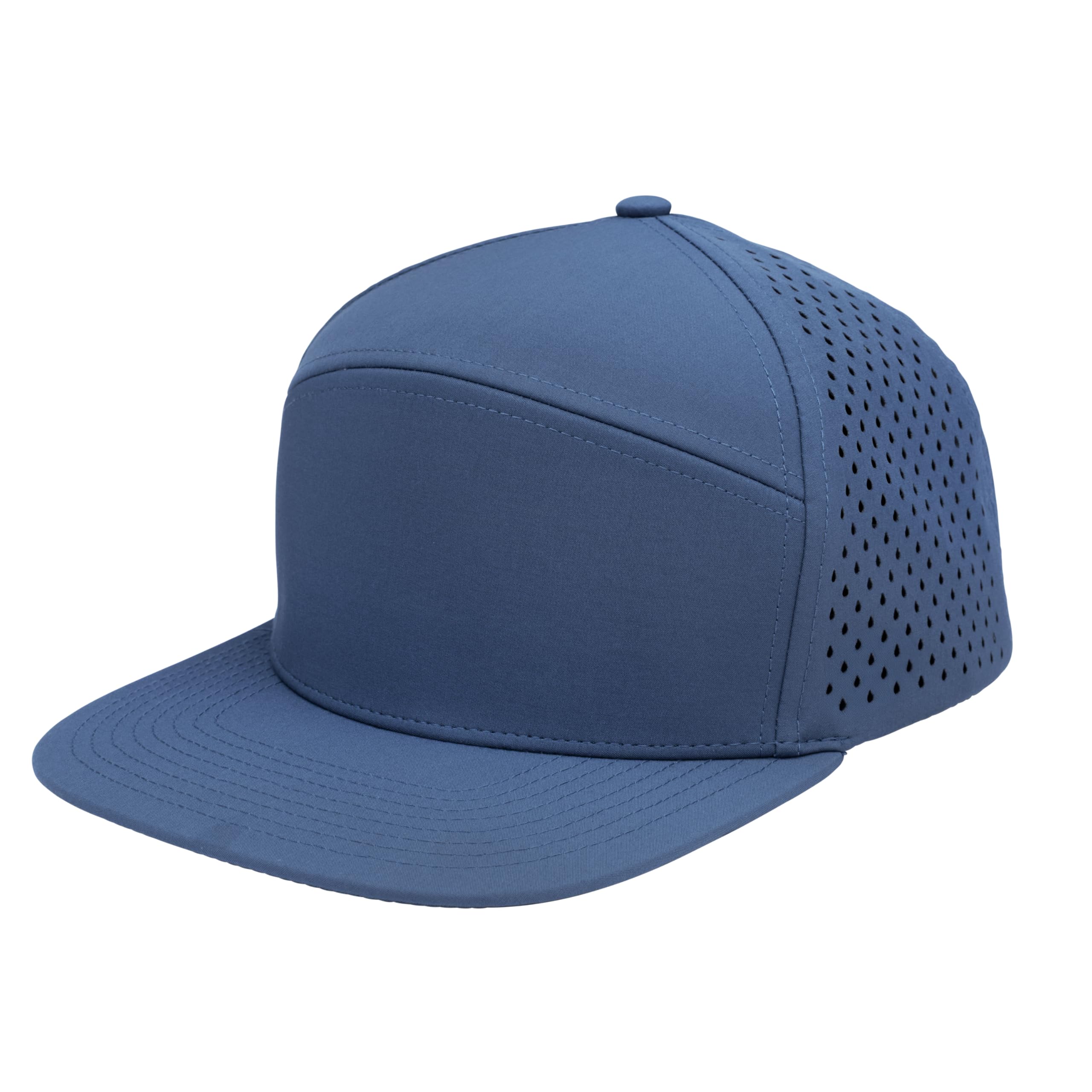 Billest Gresham Flat‑Bill 5‑Panel Snapback Hat – Adjustable Cap for Men &amp; Women | Water‑Repellent Performance Fabric