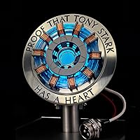 Vista 2 de Reactor Arc MK2 a escala 1:1, luz LED alimentada por USB con sensor de vibración, sin montaje, incluye vitrina de exhibición