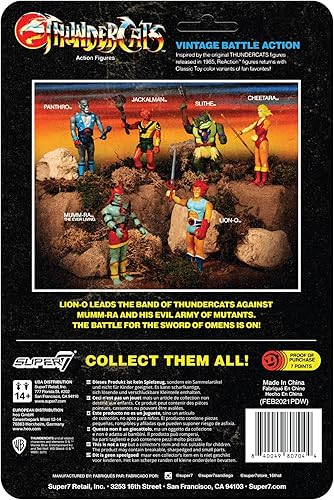 Miniatura 5 de Super7 Thundercats Panthro (variante de juguete) - Figura de acción Thundercats de 3.75 pulgadas con accesorio, colección clásica de programas de