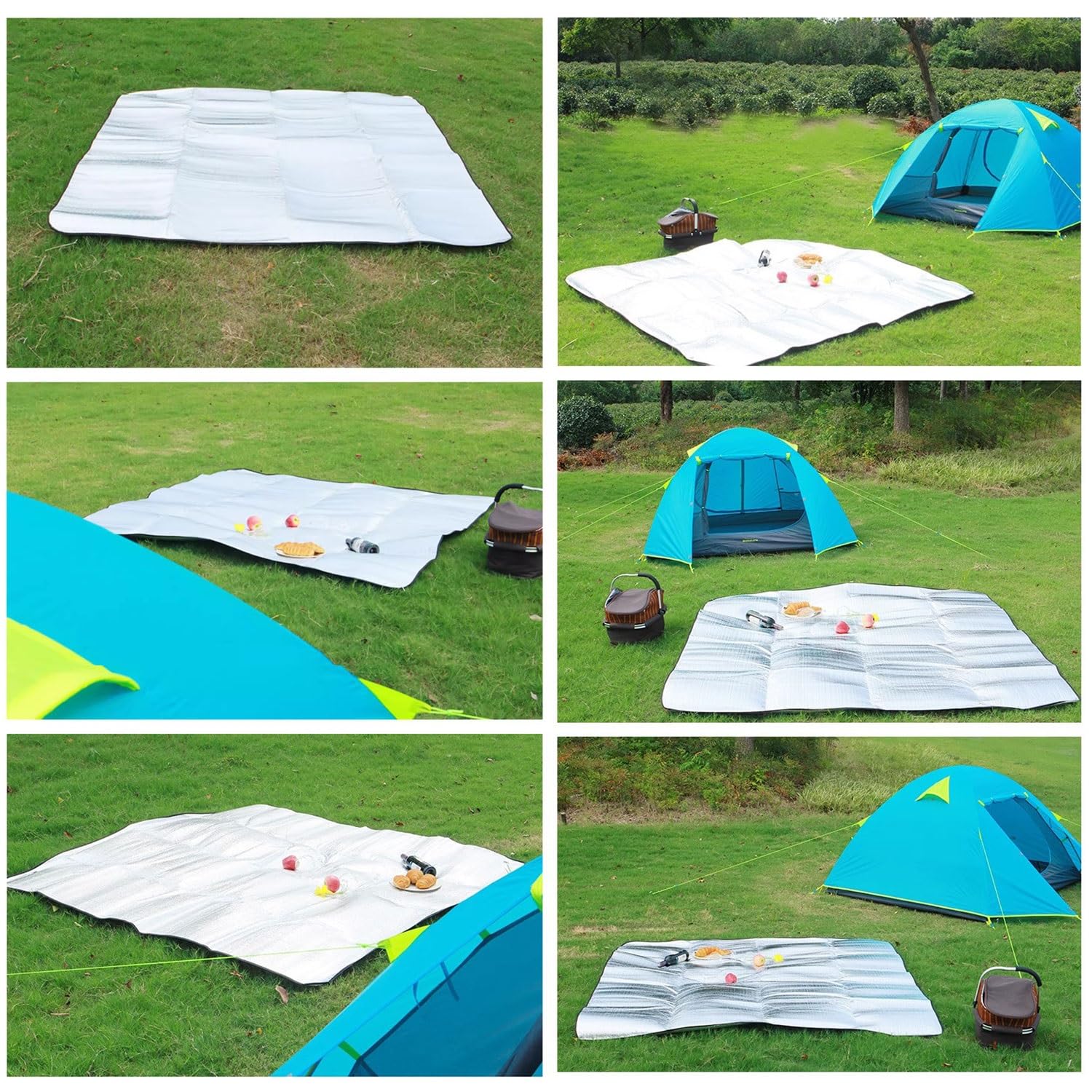 Camping Schaumstoffmatte - Isolierte Isomatte für Zelt - Leichte tragbare Thermomatratze mit Tragetasche für komfortable Outdoor-Abenteuer
