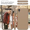 YATWIN Silicone Back Case for iPhone XR, Soft-Touch Phone Back Cover for Apple iPhone XR-Milk Tee, Brown gallery image