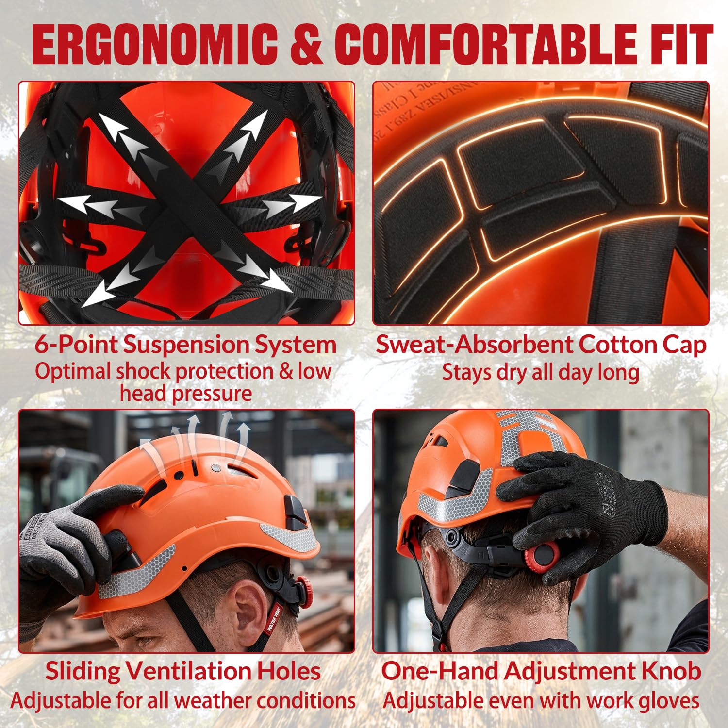 HEARMOR VOLTEK - Casco de seguridad para silvicultura (ABS, equipado con Bluetooth 5.3, protección para los oídos LD HM, ofrece una protección completa para la cabeza, los ojos, la cara y el oído, a