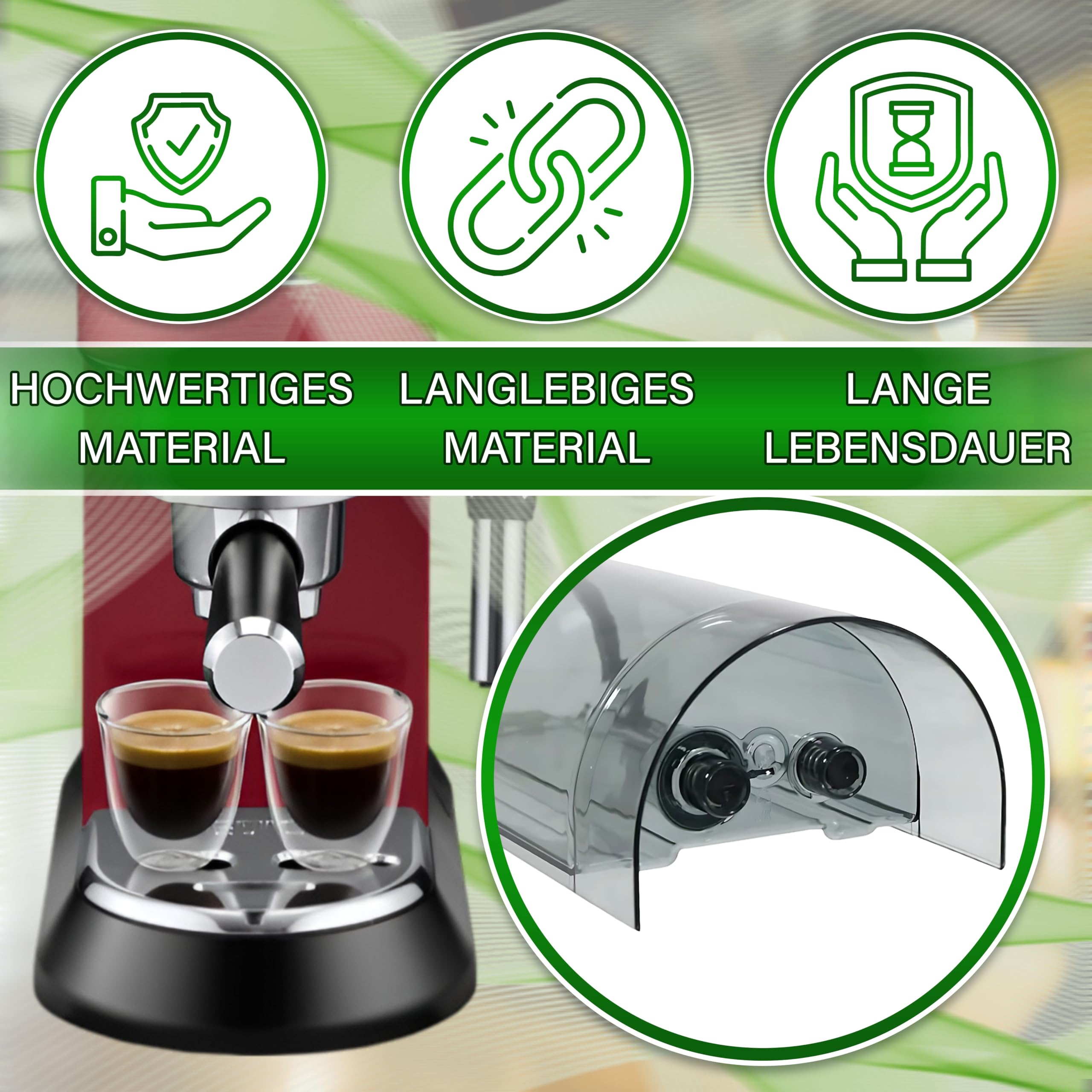Wassertank für Kaffeemaschine mit Originalcode 5513200359 für DeLonghi Dedica C680 EC685 EC695 EC785 EC795 EC885-5 Jahre Garantie - ONIX TECH