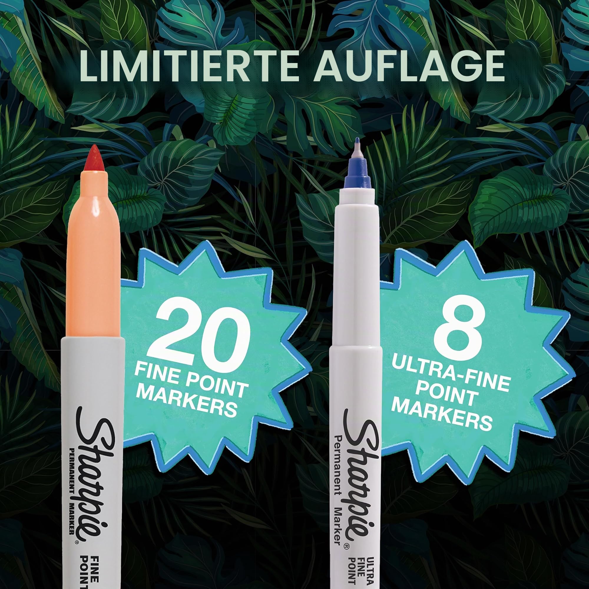 Sharpie Permanent Marker | Marker Stifte mit feinen und ultrafeinen Spitzen | exklusive Farben | 28 Stück Market Set