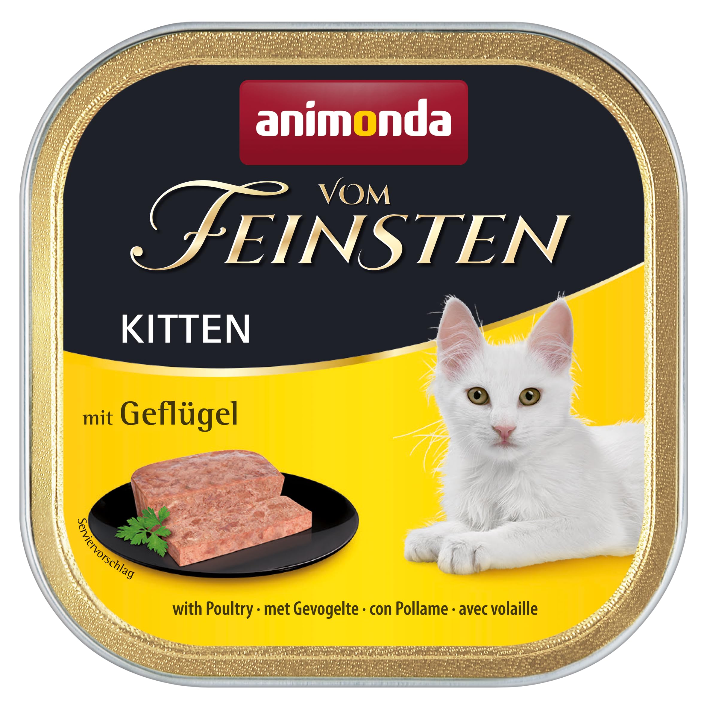 Animonda Vom Feinsten Kitten Karma dla Kotów, Mix Smaków, 32x100 g
