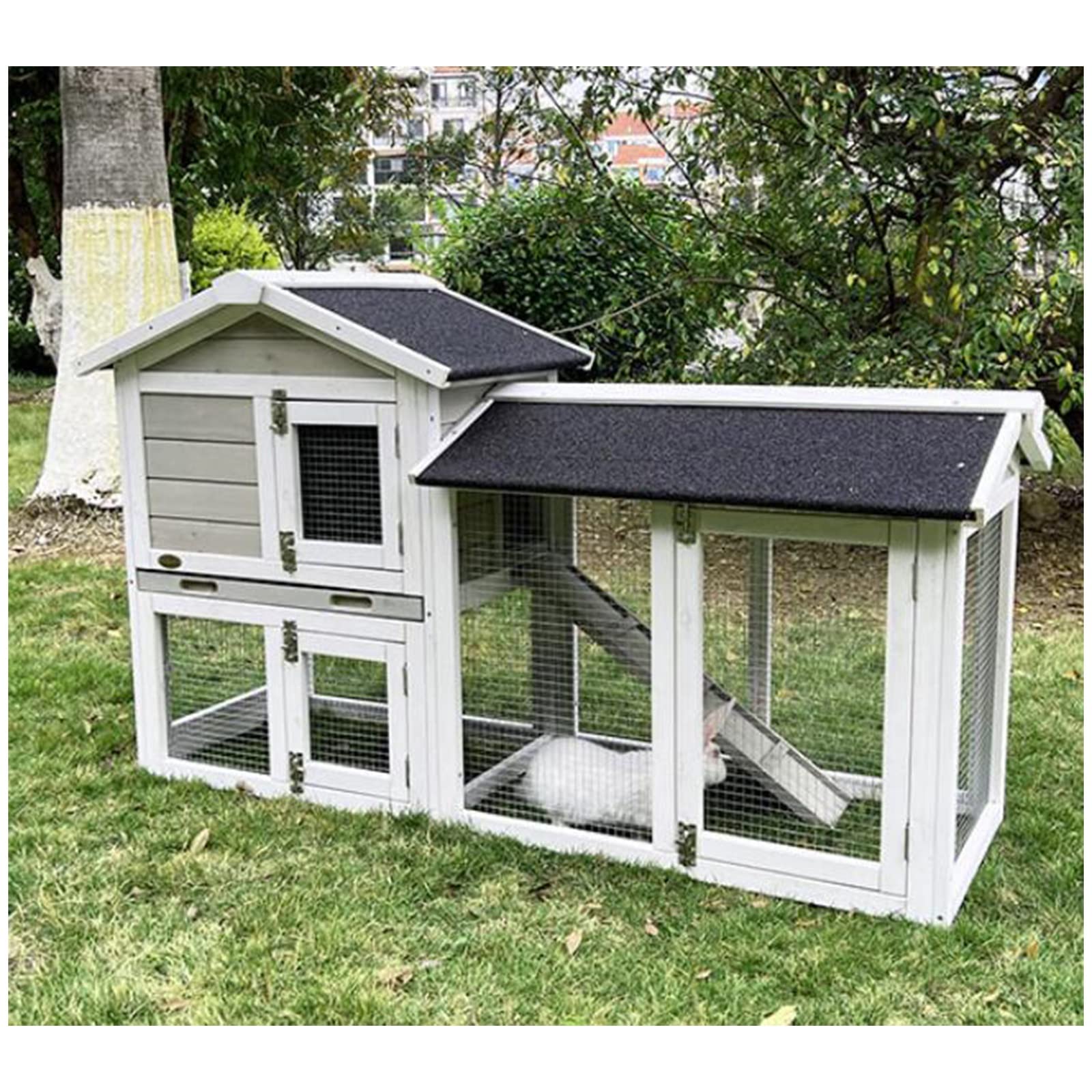 villa per gatti Gabbia for piccioni for gabbia for conigli con spazio allargato a doppio strato for villa for animali domestici Per interni