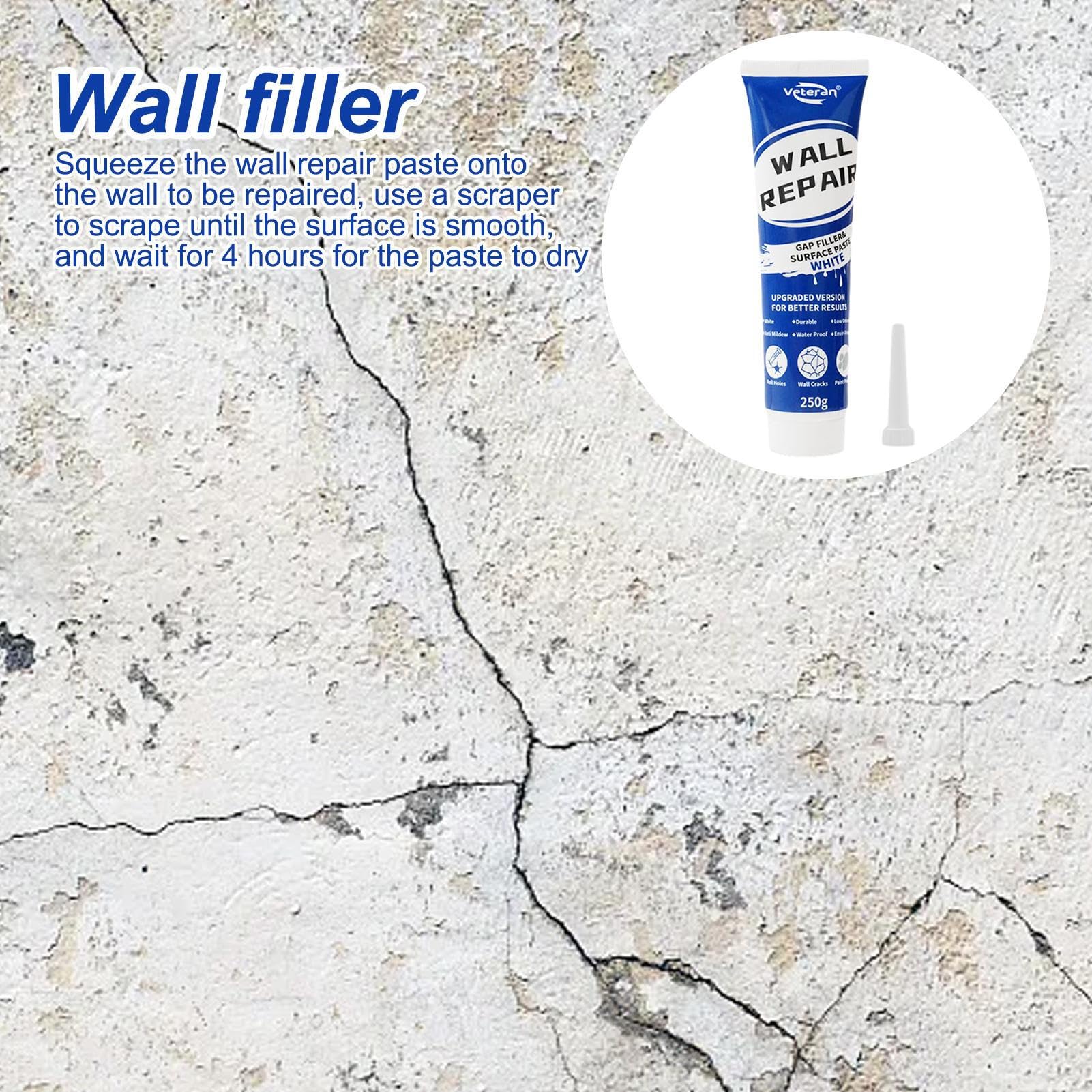 spackles Wall Repair, Plaster Wall Repair Paste, Household Mending Cream, Quick Drying White Tile Grout Filler, Crack and Peeling Agent for Walls, Ceilings, Azulejos and Home Renovation