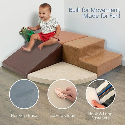 Miniatura 3 de Factory Direct Partners Escalador de esquina para niños pequeños, surtido envejecido