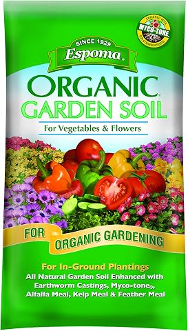 Espoma Organic Vegetable & Flower Garden Soil Natural and...