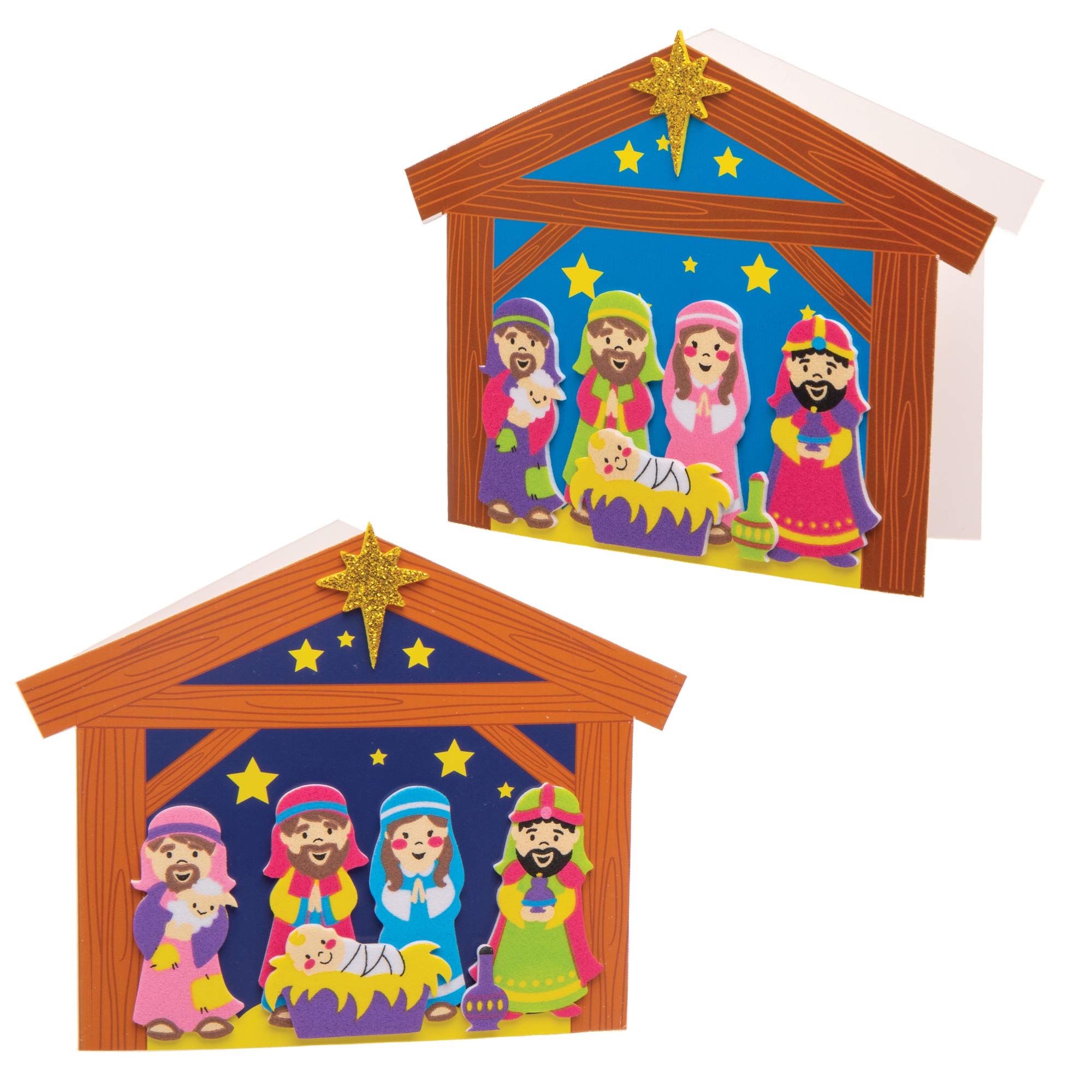 Baker Ross Décorations à Gratter motif Etoile - Lot de 12, Loisirs Creatifs Enfant (FX260
