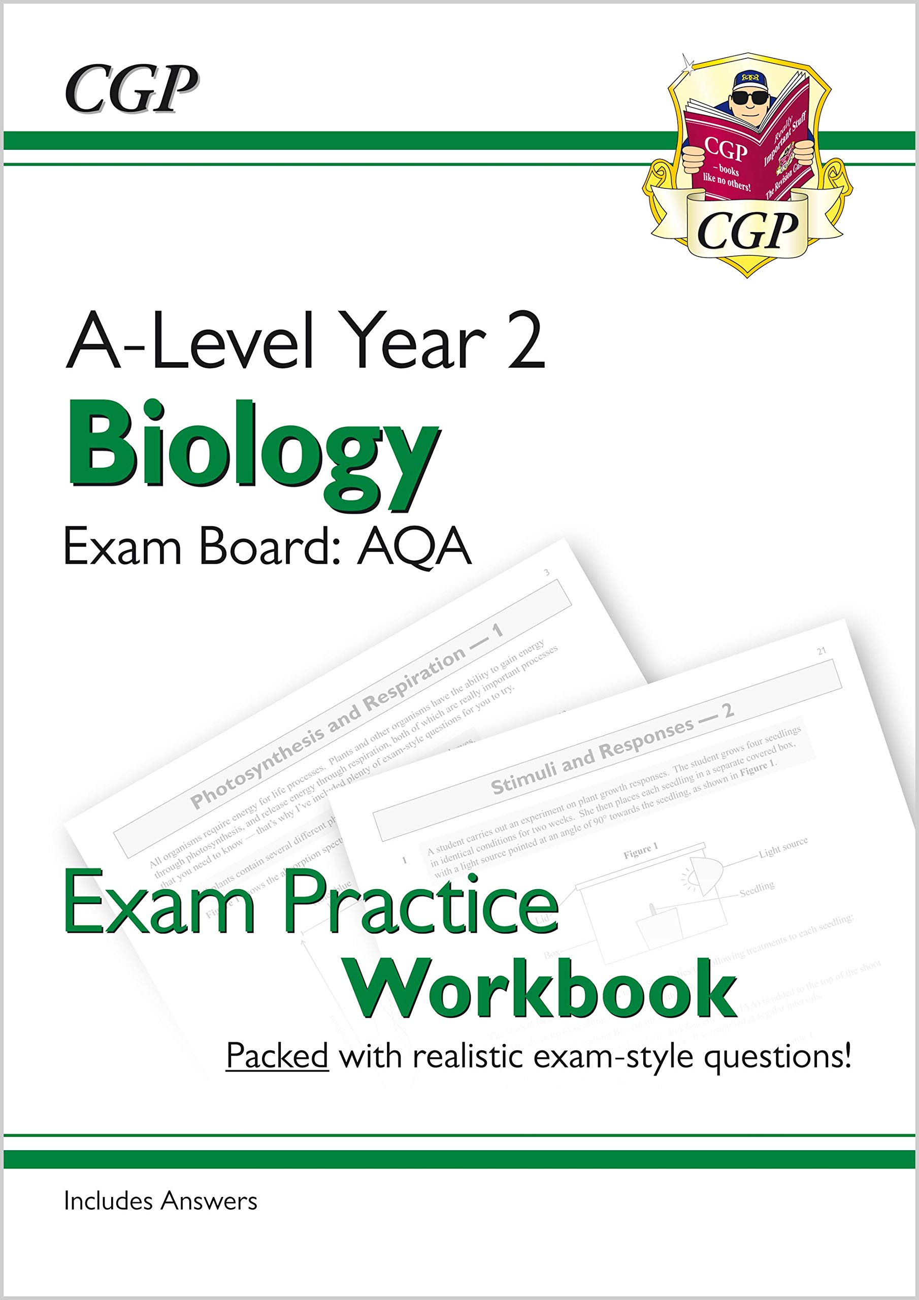 A-Level Biology: AQA Year 2 Exam Practice Workbook - includes Answers: for the 2027 and 2028 exams (CGP AQA A-Level Biology)