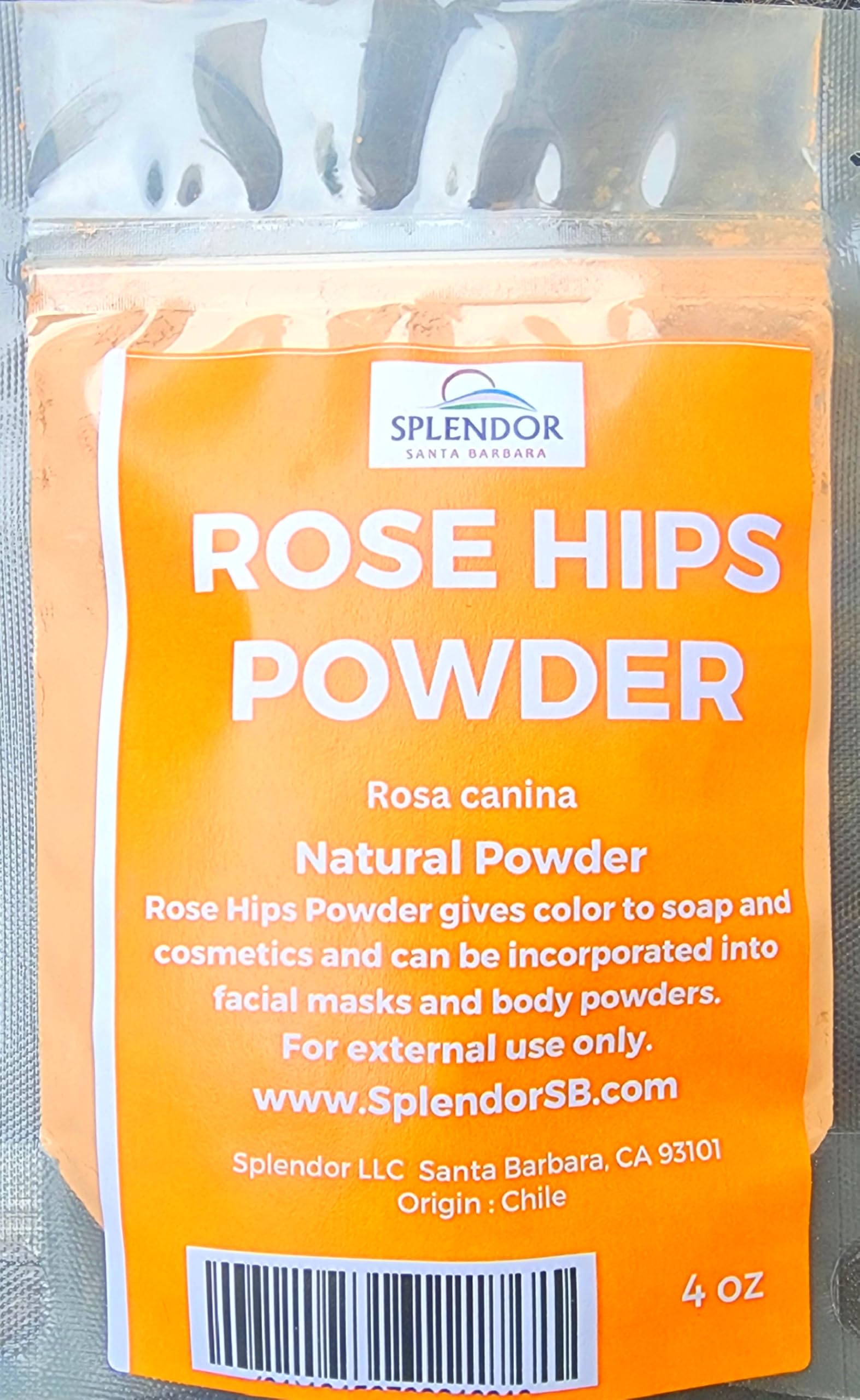 Rose HIPS Powder Soap Making Supplies Natural Colorant - Finely Ground Natural Dye Pigment (4 oz) Vegetable Dye for Handmade Soap, Cosmetics & More DIY