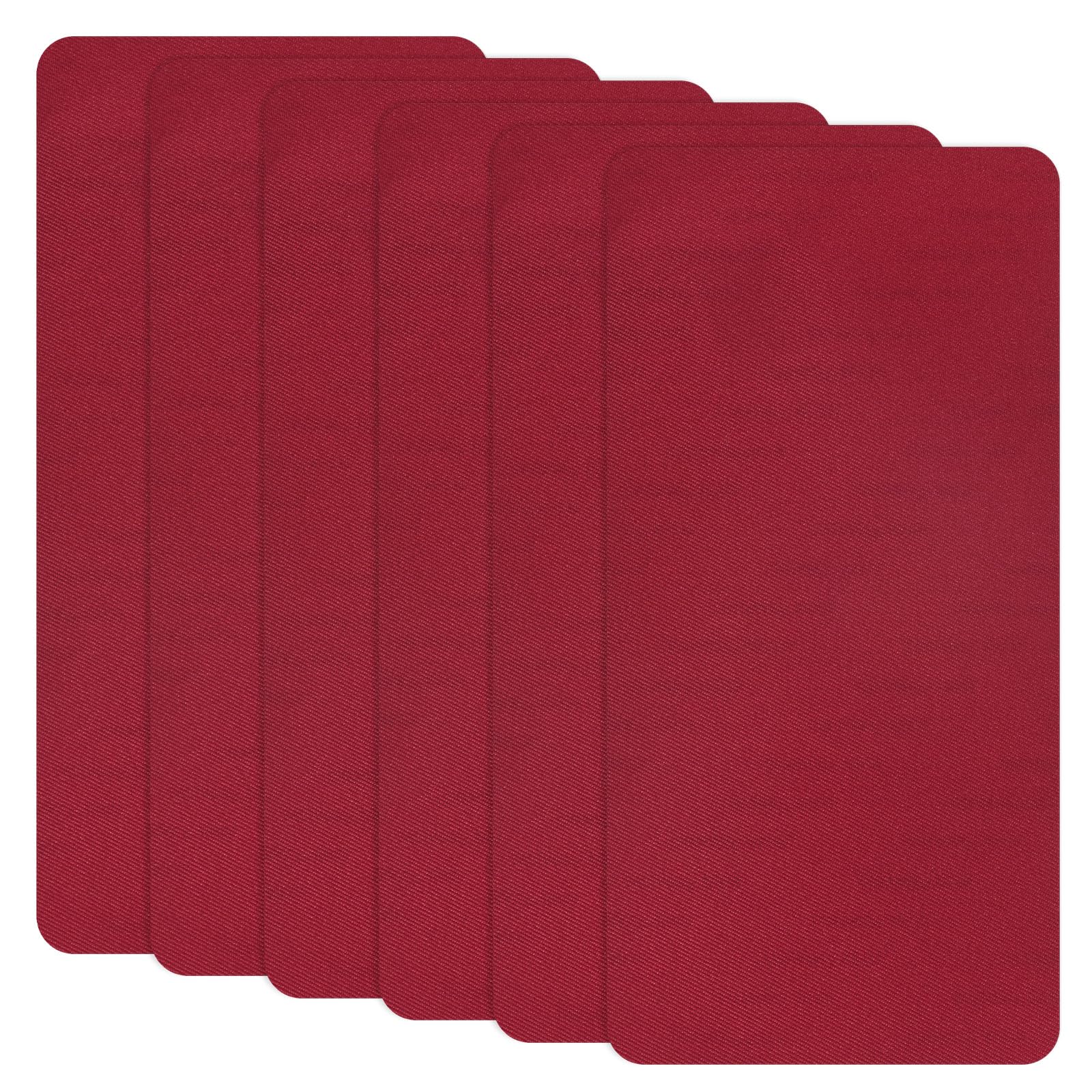 M METERXITY 6-Pack Polyester Repair Patches, 7.9 x 3.9 Self-Adhesive Fabric Repair Patches Waterproof Lightweight for Clothes/Sofas/Tents/Bags/Car