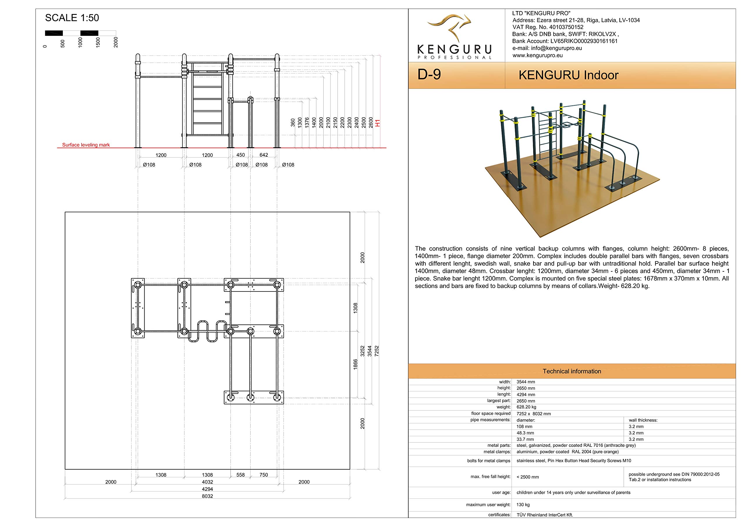 Amazon | 【工事不要】移動式鉄棒セット縦4.2m横3.5m高さ2.6m公園遊具