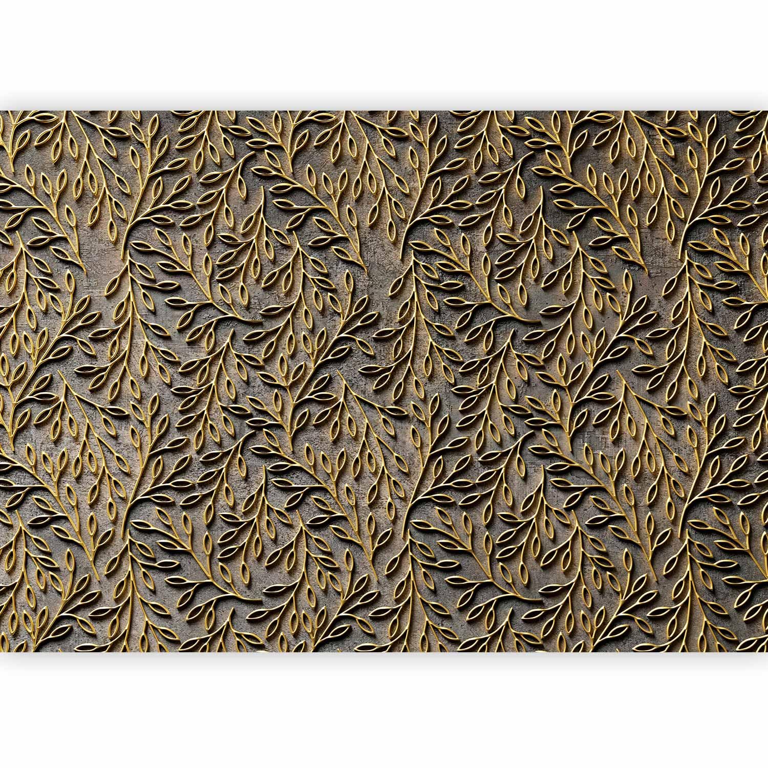 murando Photo Wallpaper Abstract 400x280 cm Non-Woven Premium Art Print Fleece Wall Mural Decoration Poster Picture Design Modern Hall Leaves Ornament b-A-0684-a-a โ image 1