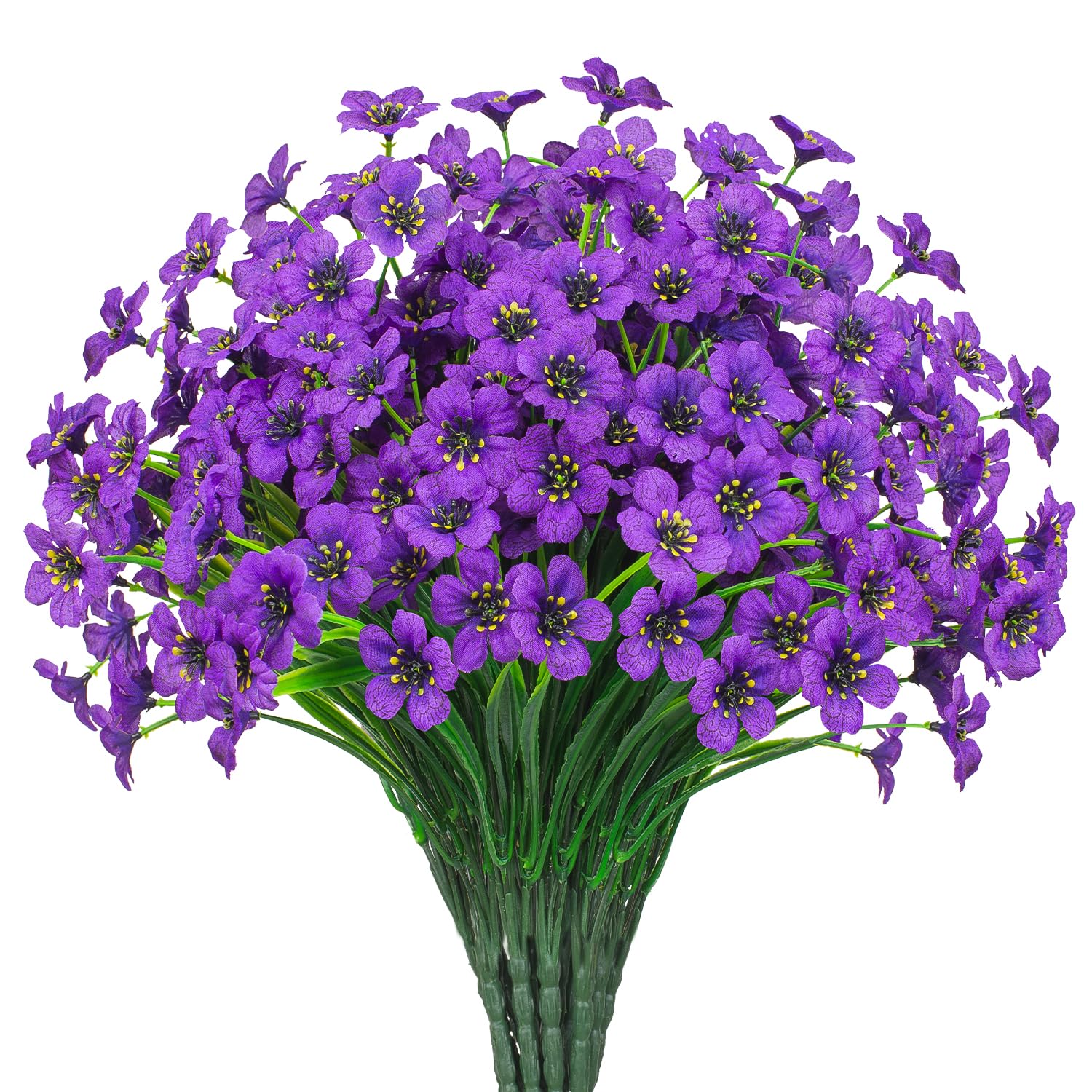TYISWY 21 Bundles Outdoor Artificial Flowers UV Resistant