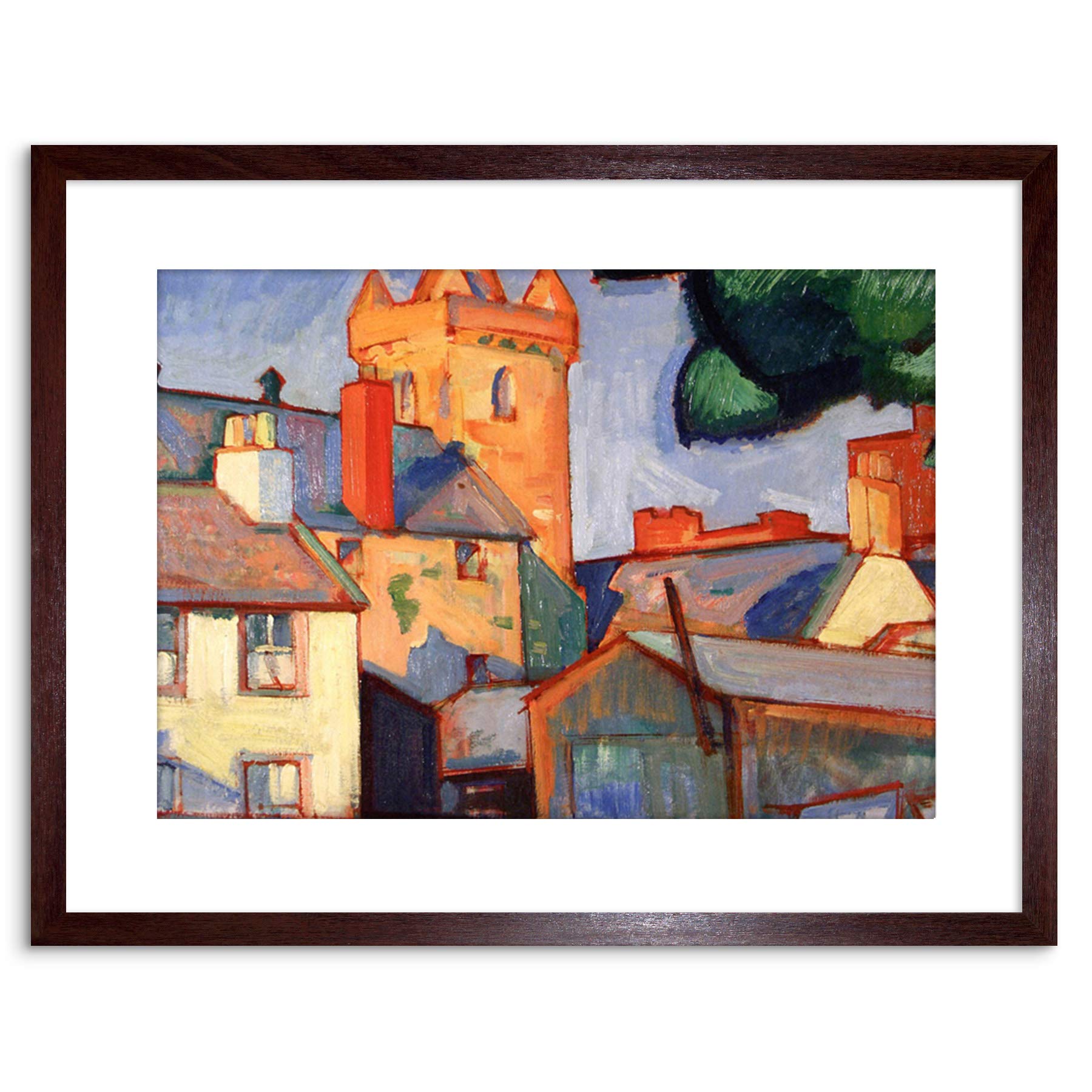 Wee Blue Coo Peploe Kirkcudbright Church 9x7'' Framed Art Print F97x13787