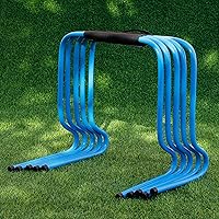 Vista 10 de YXXSDP Juego de 5 obstáculos para entrenamiento de velocidad de agilidad, salto de atletas y entrenamiento de velocidad, equipo de fitness