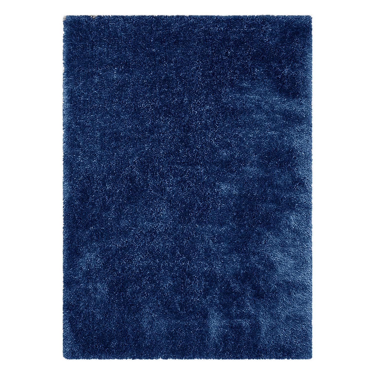 Home Republic Deep Pile Dream Indulgence Shaggy Fluffy Carpet Floor Rug Modern Anti Slip Thick Pile Tufted Area Rugs for Bedroom Living Dining Room (Navy, 60 x 110 cm (Rectangular))