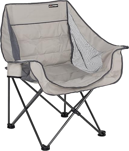 Lippert - Silla de camping acolchada doble ancha con bolsa de transporte (2021000207)