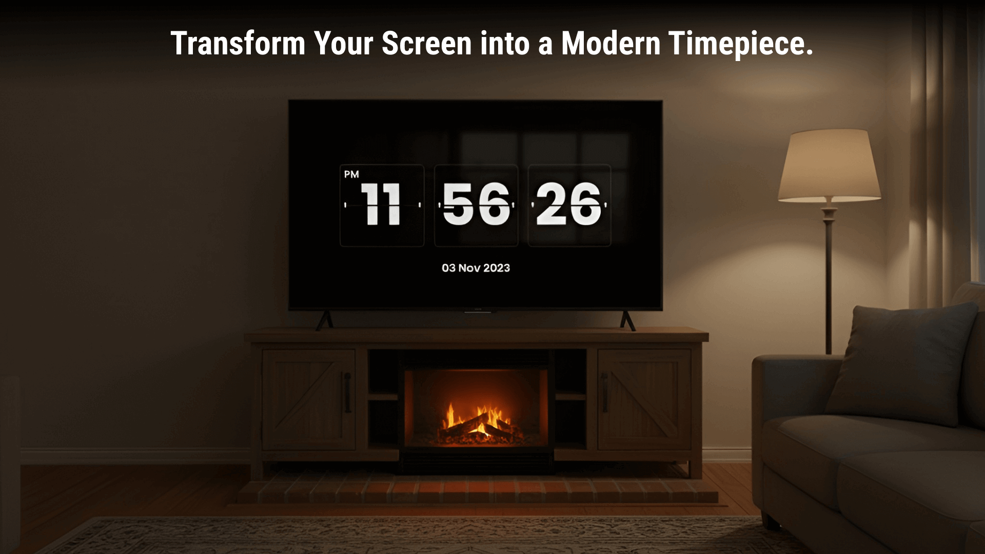 Flip Clock – Minimalist Date & Time Display | Retro Clock Screen Saver ...