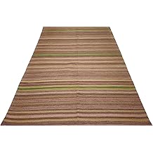 Colorful Vintage Antique Handmade Turkish Kilim Rug Carpet 8.4x4.6 feet 255x142 cm