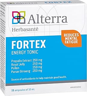 Alterra Fortex Mental Fatigue Support| Ultimate Brain Booster to Enhance Your Mental Clarity Focus and Cognitive Function | Energy Tonic Memory Supplement for Brain Support and Natural Energy Boost - 15 Ampoules