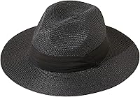 Vista 11 de Lanzom - Sombrero de paja playero para mujer, de ala ancha, plegable, estilo Fedora, UPF50+