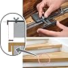 Wolfcraft Stair Gauge - Stair Layout Tool for Construction & Renovation - Stair Tread Template with Flexible Chain for Spiral Stairs - 15 Rails - 5210000