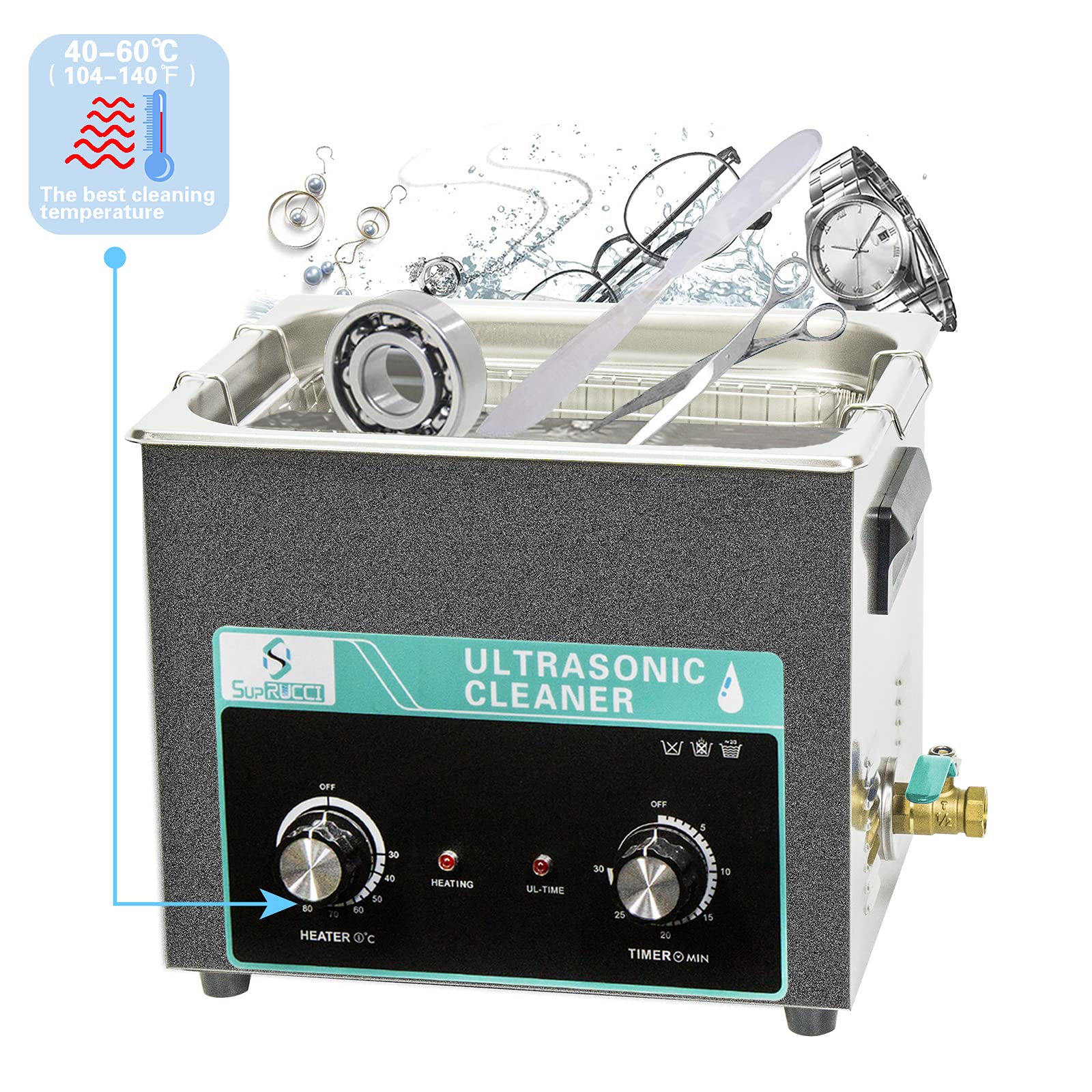 Ultraschallreinigungsgerät 30 Liter SupRUCCI Ultra Produktbild-Vorschau 3