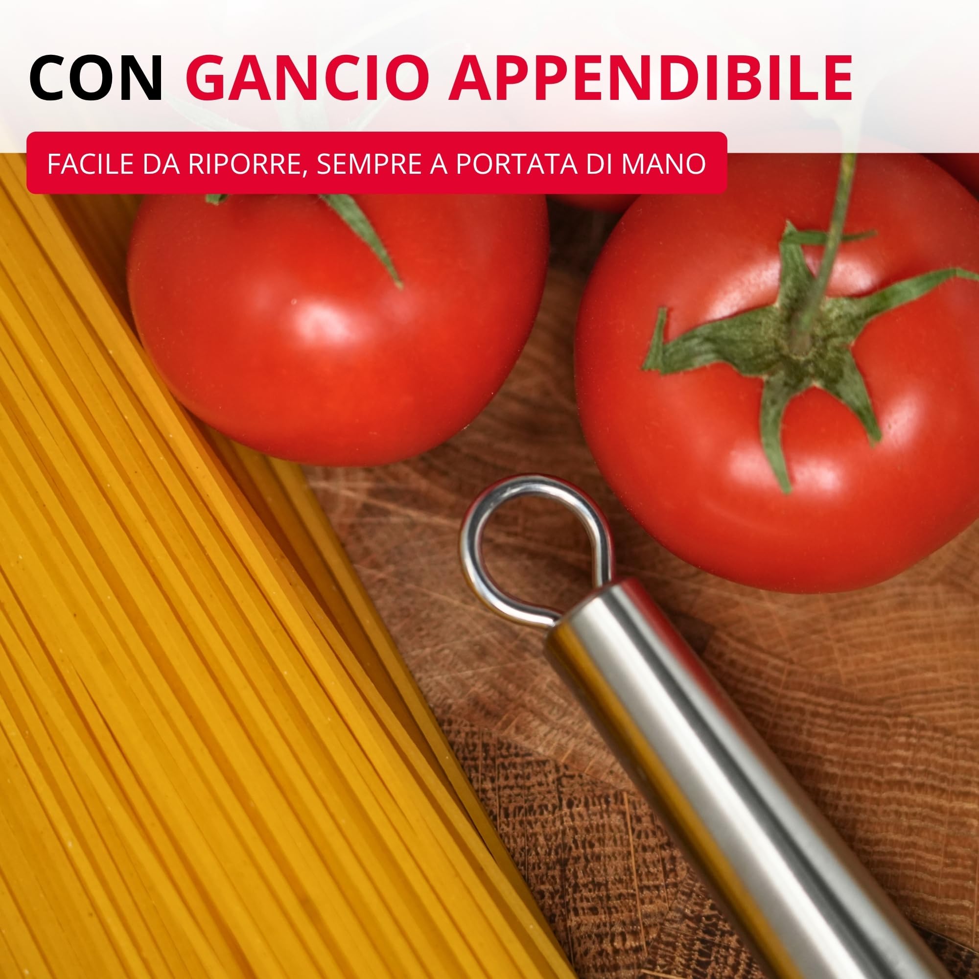 Westmark Cucchiaio per spaghetti, 32,5 cm, in acciaio inox, Glory, argento, 18552270