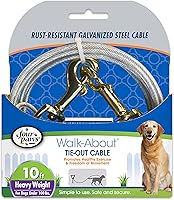 Vista 1 de Four Paws Walk-About - Cadena de acero galvanizado resistente al óxido para perros, PesadoPlateado
