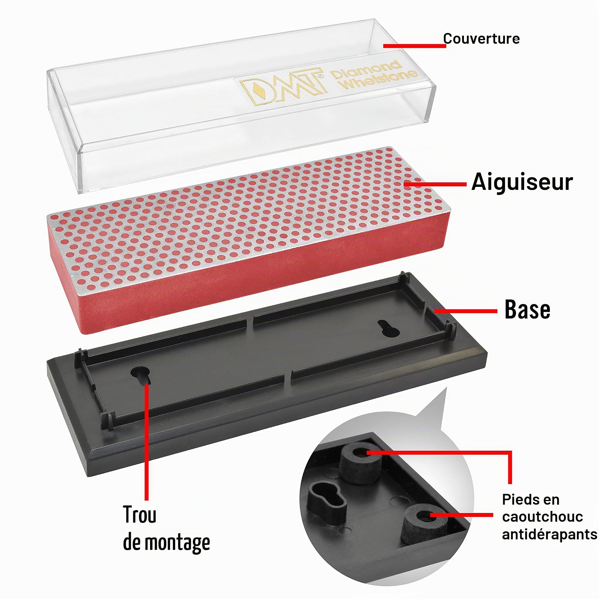 Diamond Whetstone, 6.00 in., Plastic Case